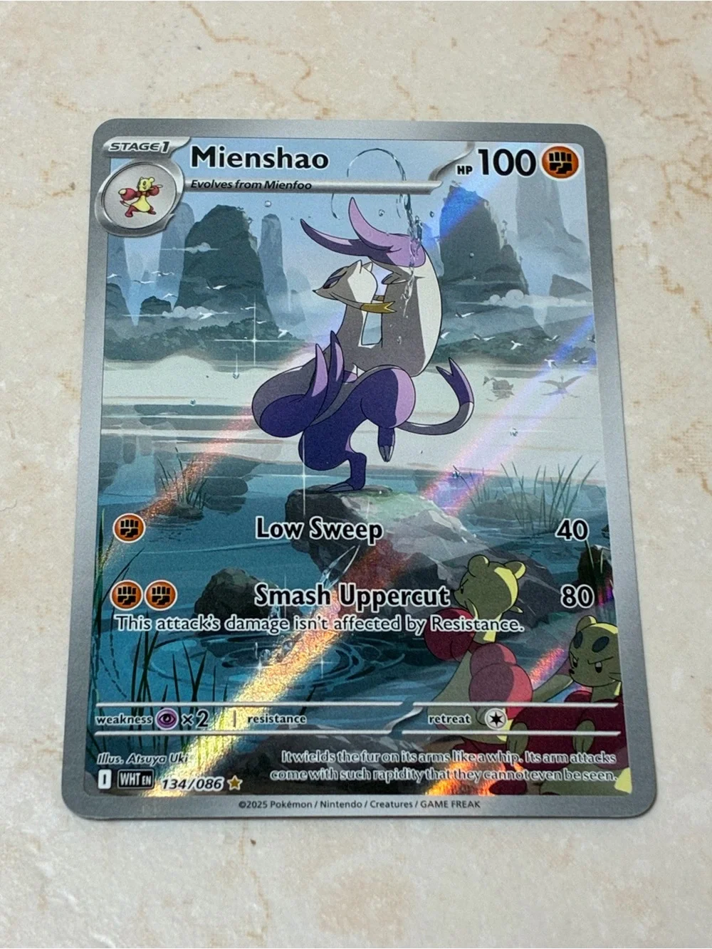 Mienshao Card - Purple Artwork Collectible